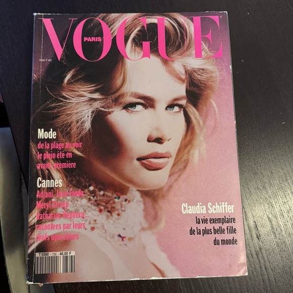 Magazine VOGUE Paris 726 May 1992 Schiffer Turlington Evangelista Lindbergh - Picture 1 of 1